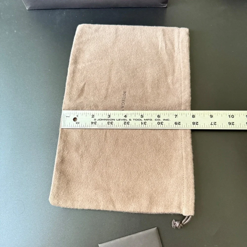 Authentic Bottega Veneta brown gift box, dust bag, card 6 3/4